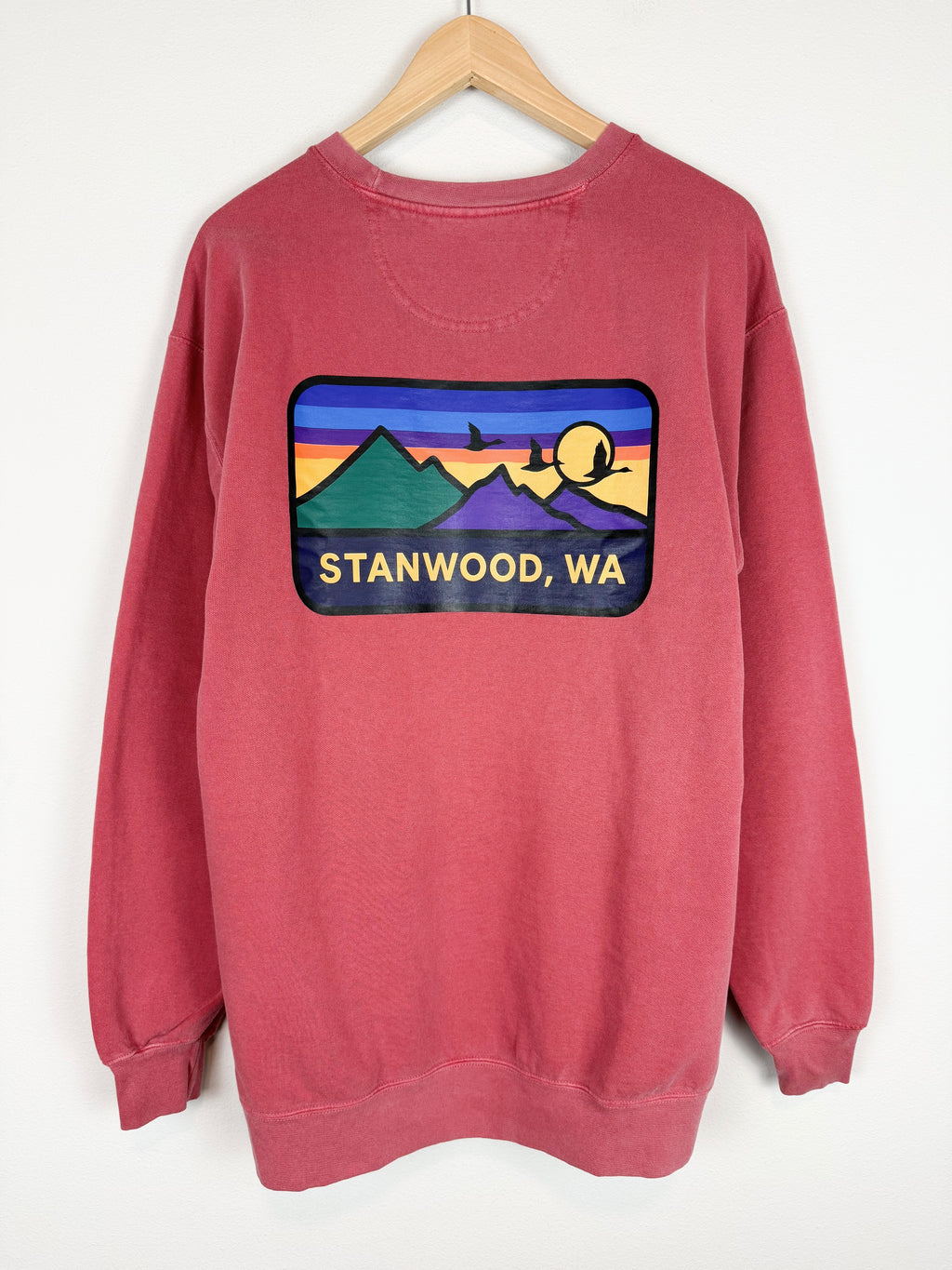 Adult Crewneck Sweatshirt- Crimson