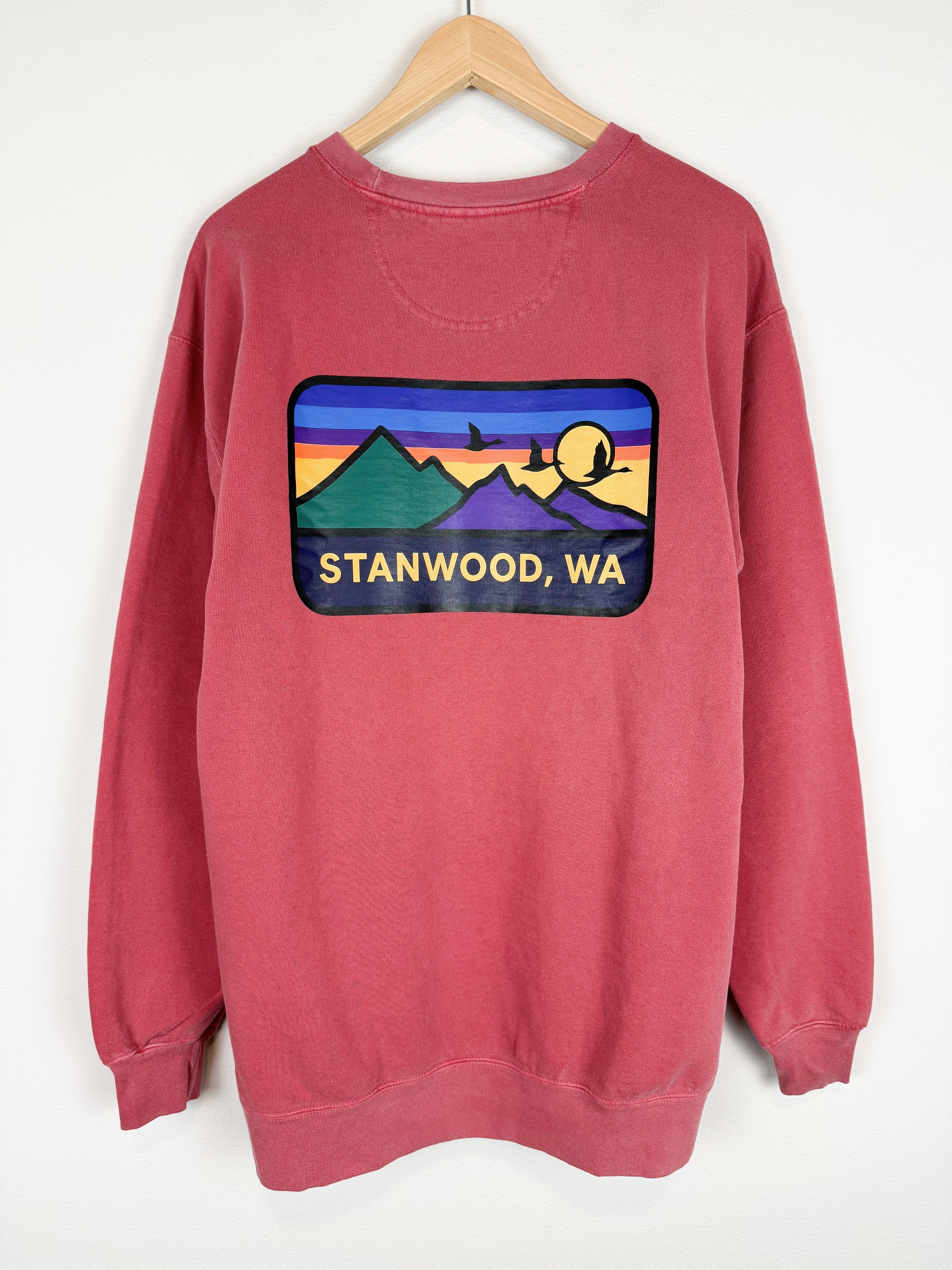 Adult Crewneck Sweatshirt- Crimson