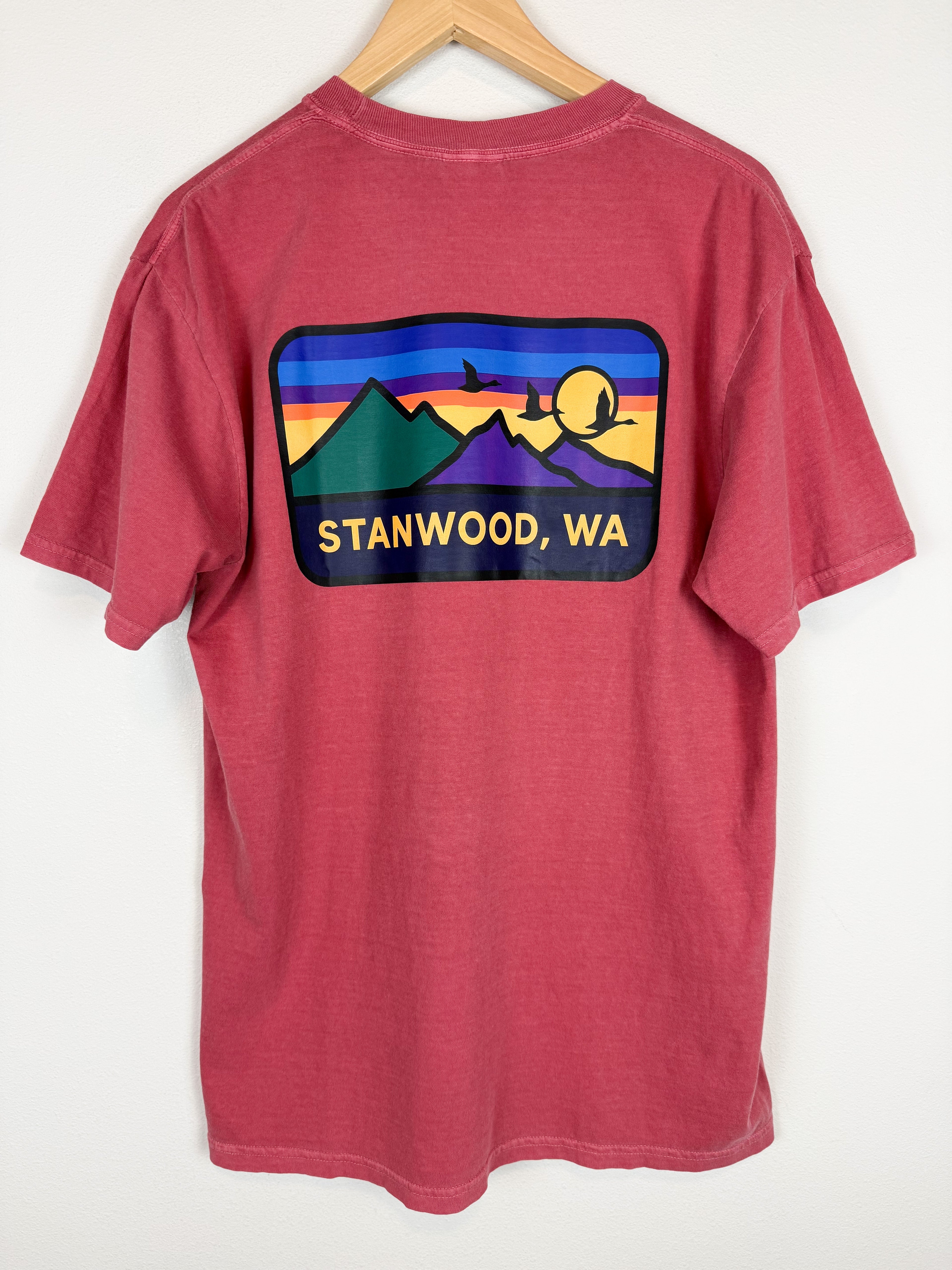 Adult Short Sleeve Tee- Crimson