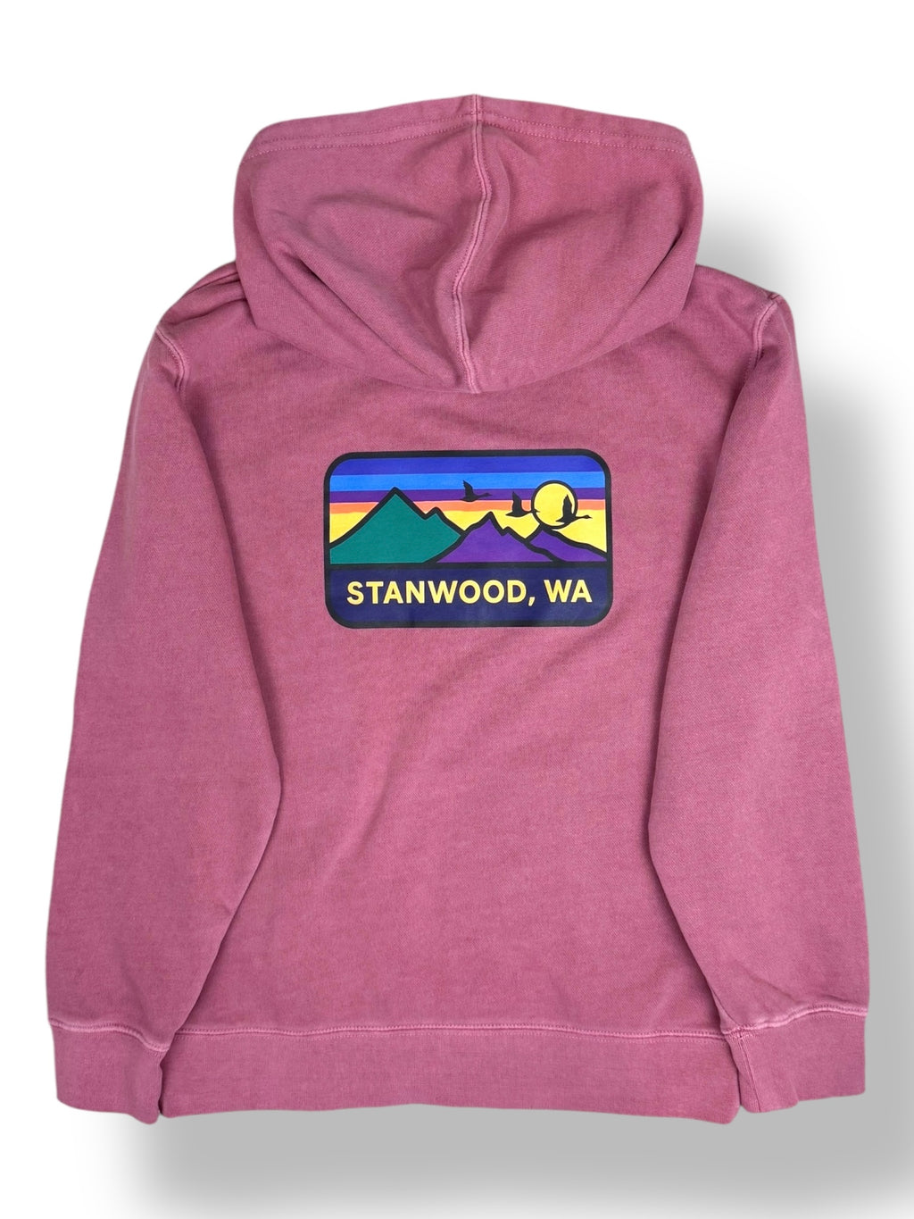 Youth Hoodie- Pigment Maroon