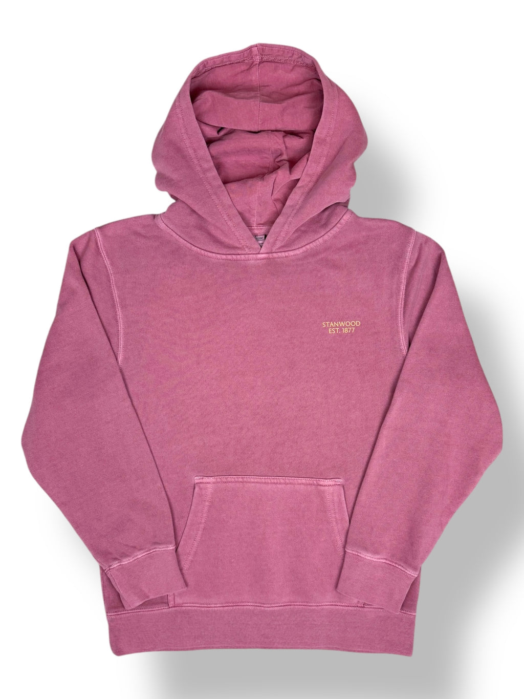 Youth Hoodie- Pigment Maroon