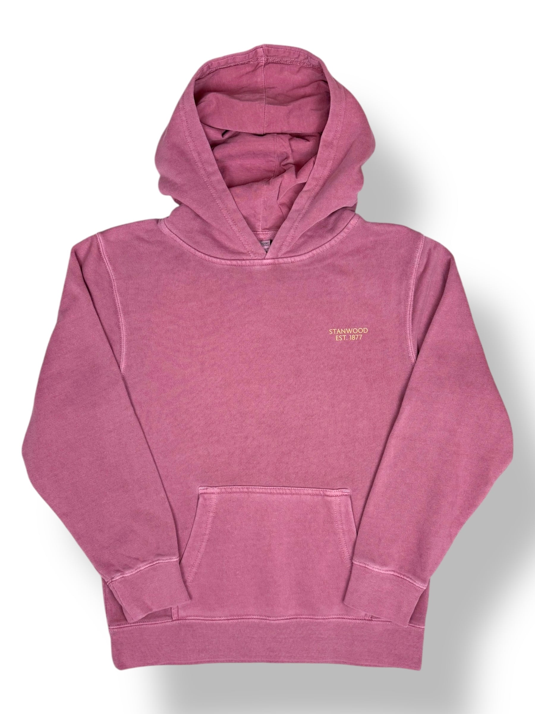 Youth Hoodie- Pigment Maroon