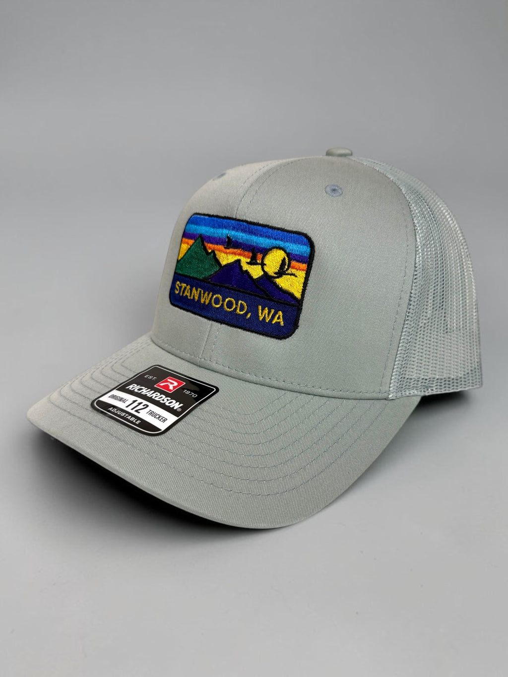 Hometown Embroidered Snapback Trucker Hat- Quarry Gray