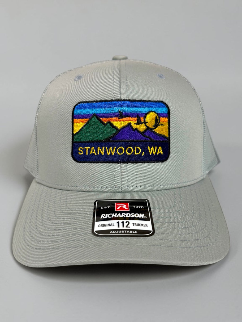 Hometown Embroidered Snapback Trucker Hat- Quarry Gray