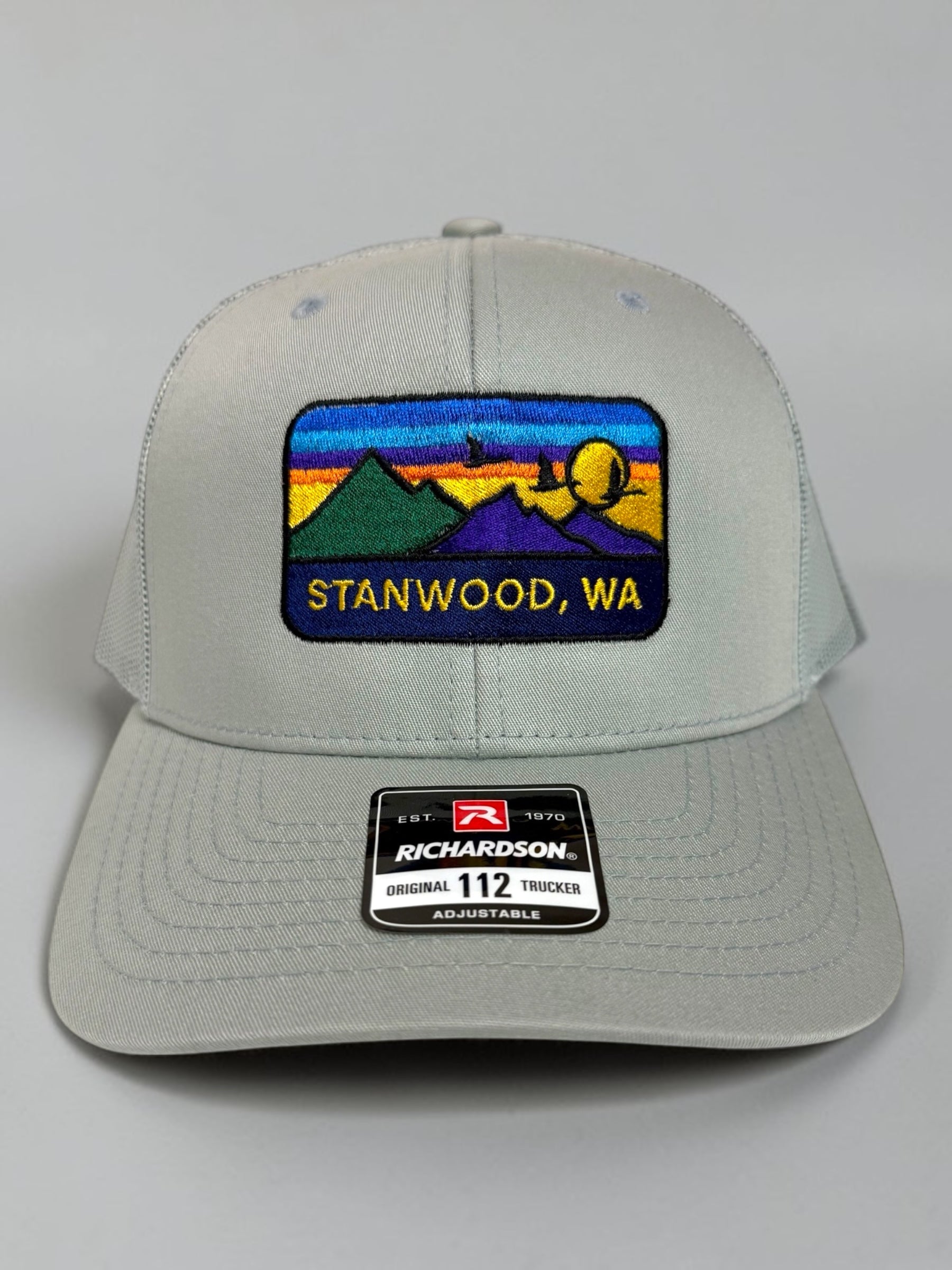 Hometown Embroidered Snapback Trucker Hat- Quarry Gray
