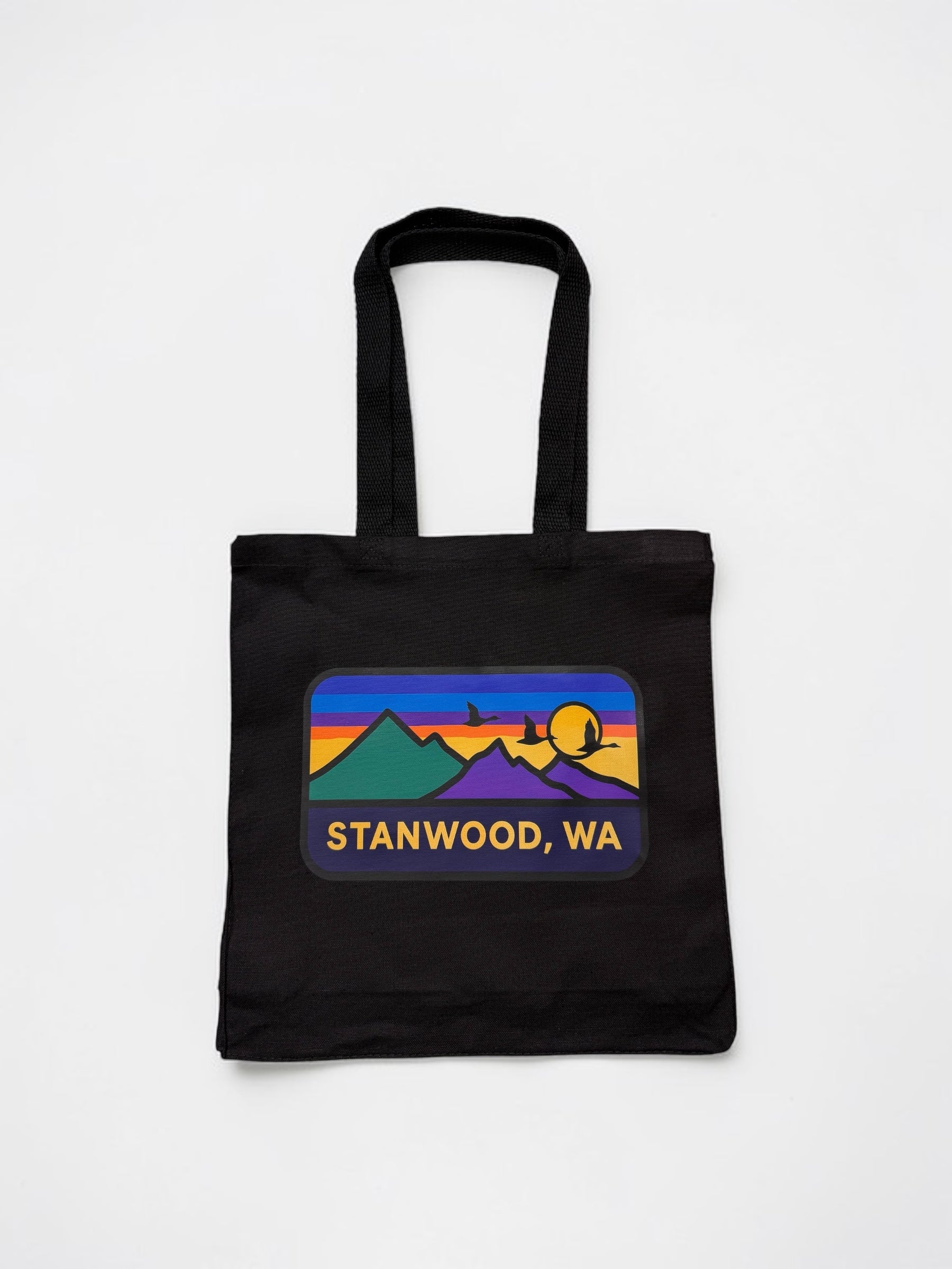 Reusable Cotton Tote Bag- Black