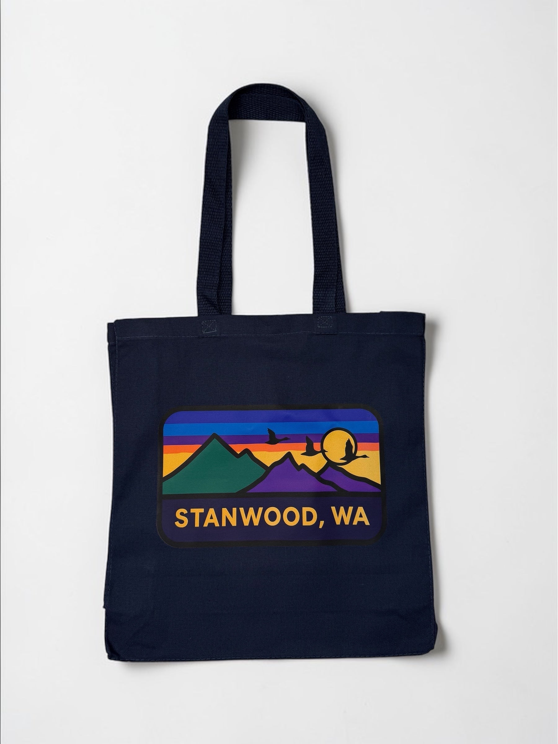 Reusable Cotton Tote Bag- Navy